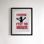 French Style Print 'Exercise C'est Tres Bourgeois', thumbnail 1 of 4