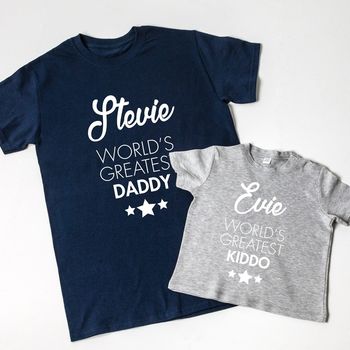 Daddy Bear Father's Day T Shirt Set, 3 of 11