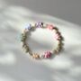 Multi Coloured Gummy Bear Pearl Beaded Bracelet, thumbnail 1 of 4