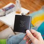 Name And Message Personalised Hip Flask, thumbnail 6 of 11