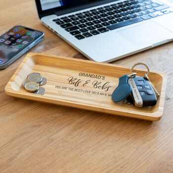 Personalised Bits And Bobs Bamboo Tray, 3 of 5