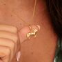 18ct Gold Horse Charm Necklace, thumbnail 1 of 6