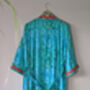 Emerald Long Kimono Dressing Gown | Organic Bamboo Robe, thumbnail 9 of 9