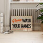 Please Wash Your Hands Retro Bathroom Print, thumbnail 1 of 8
