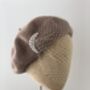 Tan Beret With Optional Veil And Accessories, thumbnail 4 of 10