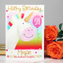 Personalised Unicorn Rainbow Birthday Card, thumbnail 5 of 8