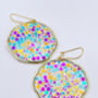 Super Sparkly Disco Earrings Hand Made Large, thumbnail 2 of 12