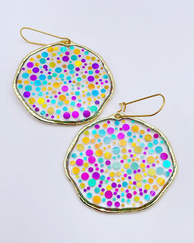 Super Sparkly Disco Earrings Hand Made Large, 2 of 12