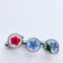 Cufflinks Real Flowers Hand Made White 10mm, thumbnail 4 of 10