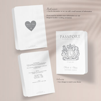 'Around The World' Passport Wedding Invitation, 3 of 7