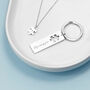 Personalised Puzzle Piece Necklace And Keyring Set, thumbnail 3 of 5