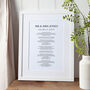 Wedding Vows Or Song Lyrics Paper Anniversary Print, thumbnail 2 of 3