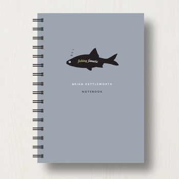 Personalised Fishing Lover's Journal Or Notebook, 9 of 10