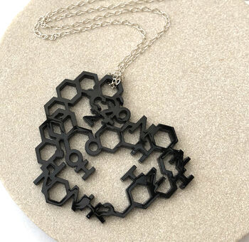 Love Chemistry Laser Cut Necklace, 8 of 8
