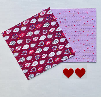 Fold Your Own Origami Paper Heart Boxes Kit, 7 of 7