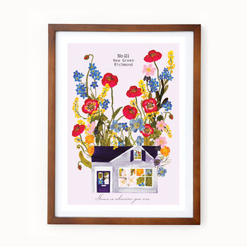 Personalised Home Watercolour Botanical Print, 2 of 2