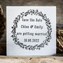 Wildflower Save The Date Wreath Stamp, thumbnail 1 of 7