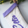 Personalised Cotton And Felt Christmas Stocking, thumbnail 4 of 7