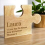 Personalised Free Text Wooden Jigsaw Piece, thumbnail 1 of 2