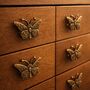 Vintage Brass Butterfly Cabinet Knob, thumbnail 8 of 9