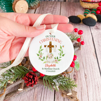 On Your Christening Day Ornament Gift, 5 of 7