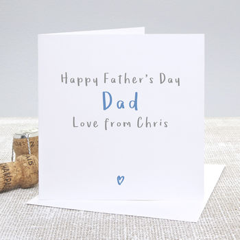 Happy Father's Day Daddy Personalised Card, 2 of 4