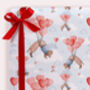 Three Sheets Of Sausage Dog Love Wrapping Paper, thumbnail 1 of 2