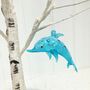 Handmade Glass Dolphin Decoration, thumbnail 2 of 3