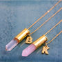 Bullet Point Crystal Pendant Necklace, thumbnail 1 of 4