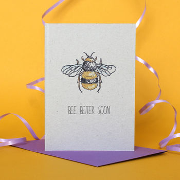 Bee Themed Get Well Card By Adam Regester Design | notonthehighstreet.com