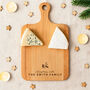 Oak Cheeseboard 'Personalised Christmas With The… Cheeseboard' | Festive Cheeseboard | Table Decor | Christmas Tableware, thumbnail 1 of 2