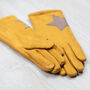 Star Faux Suede Gloves, thumbnail 5 of 8