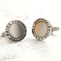 Father Of The Bride Round Cufflinks, thumbnail 2 of 4