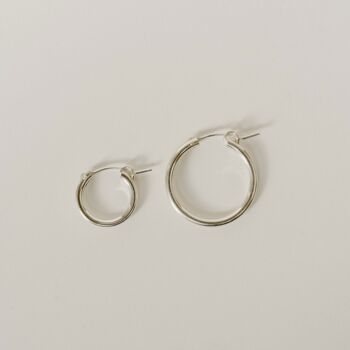 Rae | Gold Fill Or Sterling Silver Hinged Hoop Earrings, 6 of 12