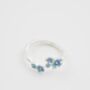 Forget Me Not Ring Silver, thumbnail 2 of 6