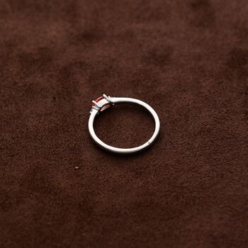 Ruby Red Birthstone Ring, Customisable Rings, Engraved Jewellery, 6 of 10