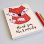 Personalised Embroidered Woodland Animal Notepad, thumbnail 7 of 8