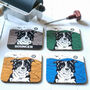 Personalised Dog Lover Coaster Gift In Linocut Style, thumbnail 3 of 12