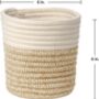 Brown Patterned Woven Planter And Storage Baskets, thumbnail 4 of 6