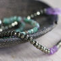 Long Amethyst And Emerald Necklace, thumbnail 10 of 12