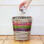 Colourful Recycled Newspaper Waste Paper Basket, thumbnail 5 of 11