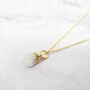 Raw Moonstone Gold Plated June Birthstone Necklace, thumbnail 1 of 4