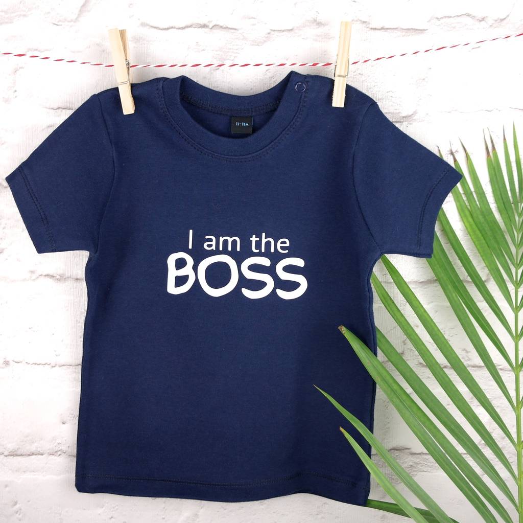 'i am the boss' kids t shirt by banana lane designs ...