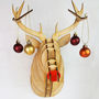 Wooden Christmas Stag Head / Rudolph, thumbnail 2 of 7
