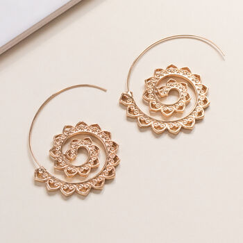Boho Spiral Vintage Earrings, 6 of 6