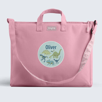 Personalised Dinosaurs Design Kids Book Bag, 8 of 9