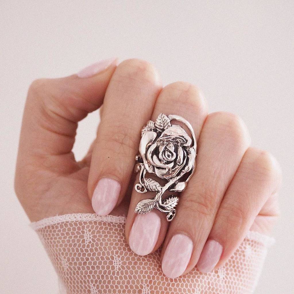 juliette sterling silver rose ring by rock n rose | notonthehighstreet.com