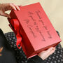 A5 Red Personalised Gift Box, thumbnail 1 of 5