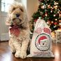 Personalised Dog Pet Christmas Santa Sack, thumbnail 1 of 10