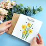 Personalised Daffodil Easter Card, thumbnail 7 of 9